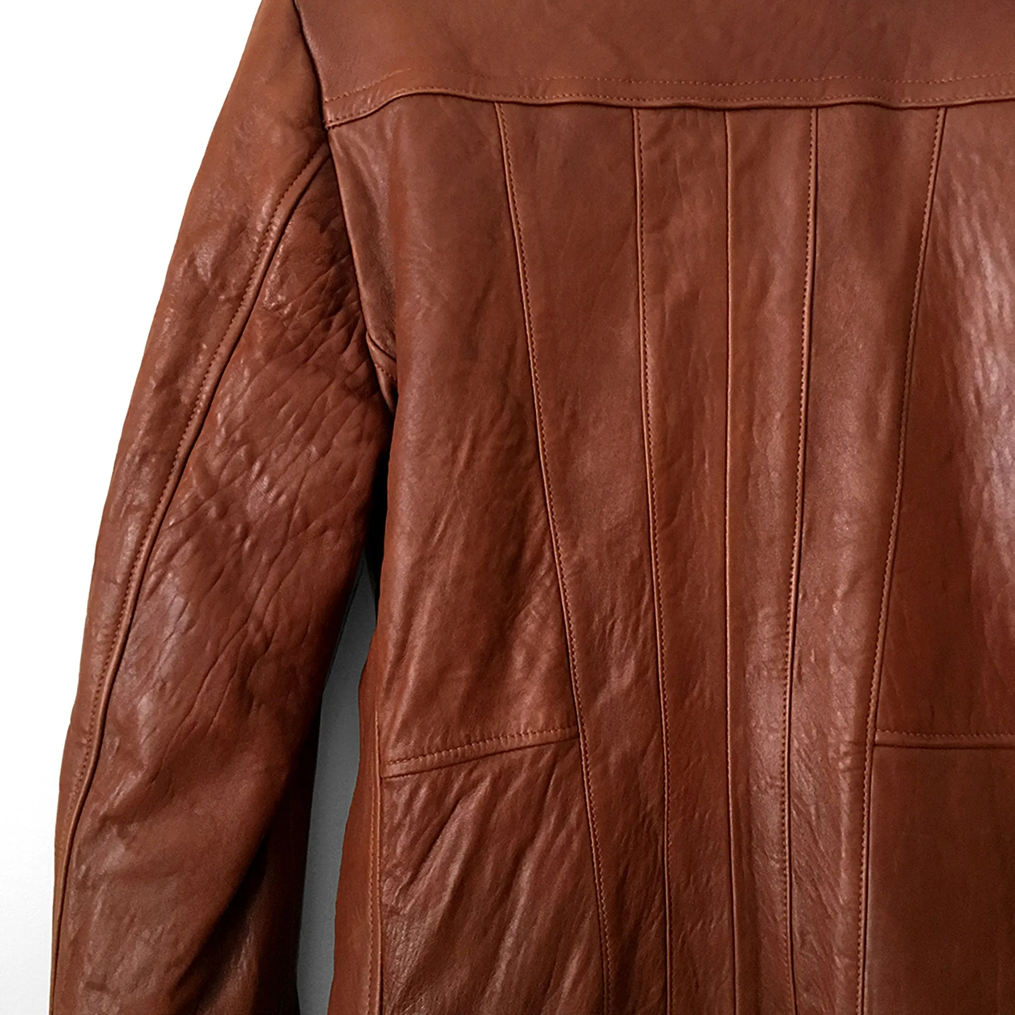 1970s Saddle-Brown Buttery Soft Shearling Jacket