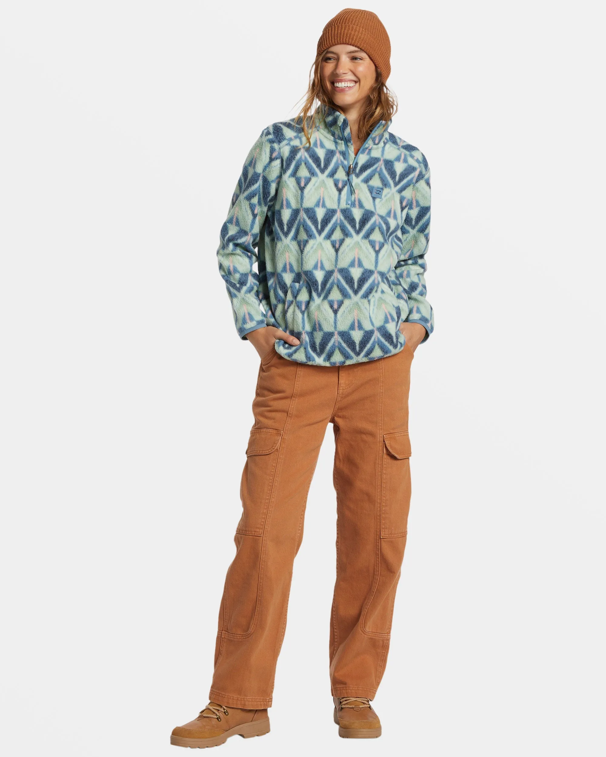 A/Div Boundary Mock 3 Half-Zip Pullover Sweatshirt - Blue Shadow