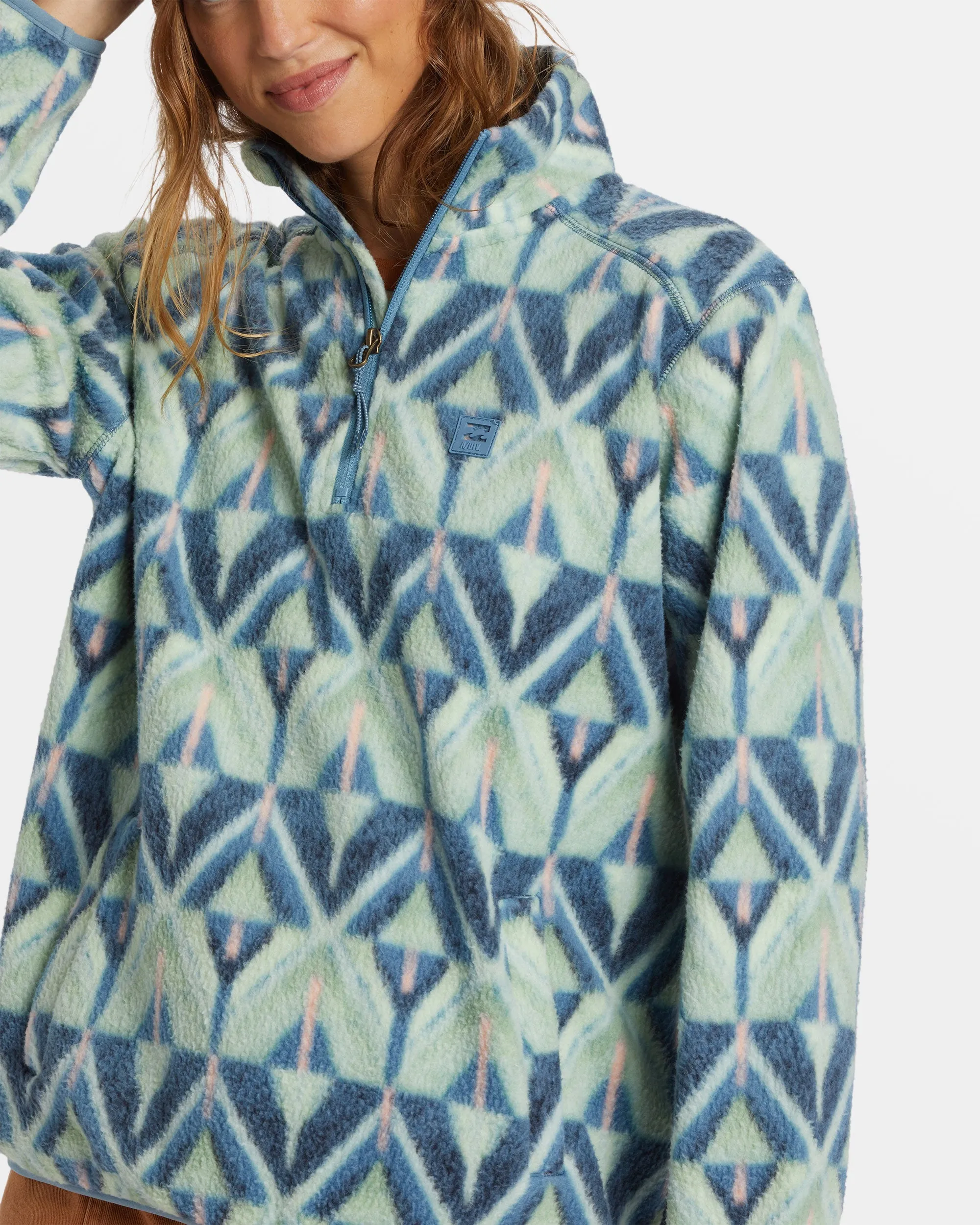 A/Div Boundary Mock 3 Half-Zip Pullover Sweatshirt - Blue Shadow