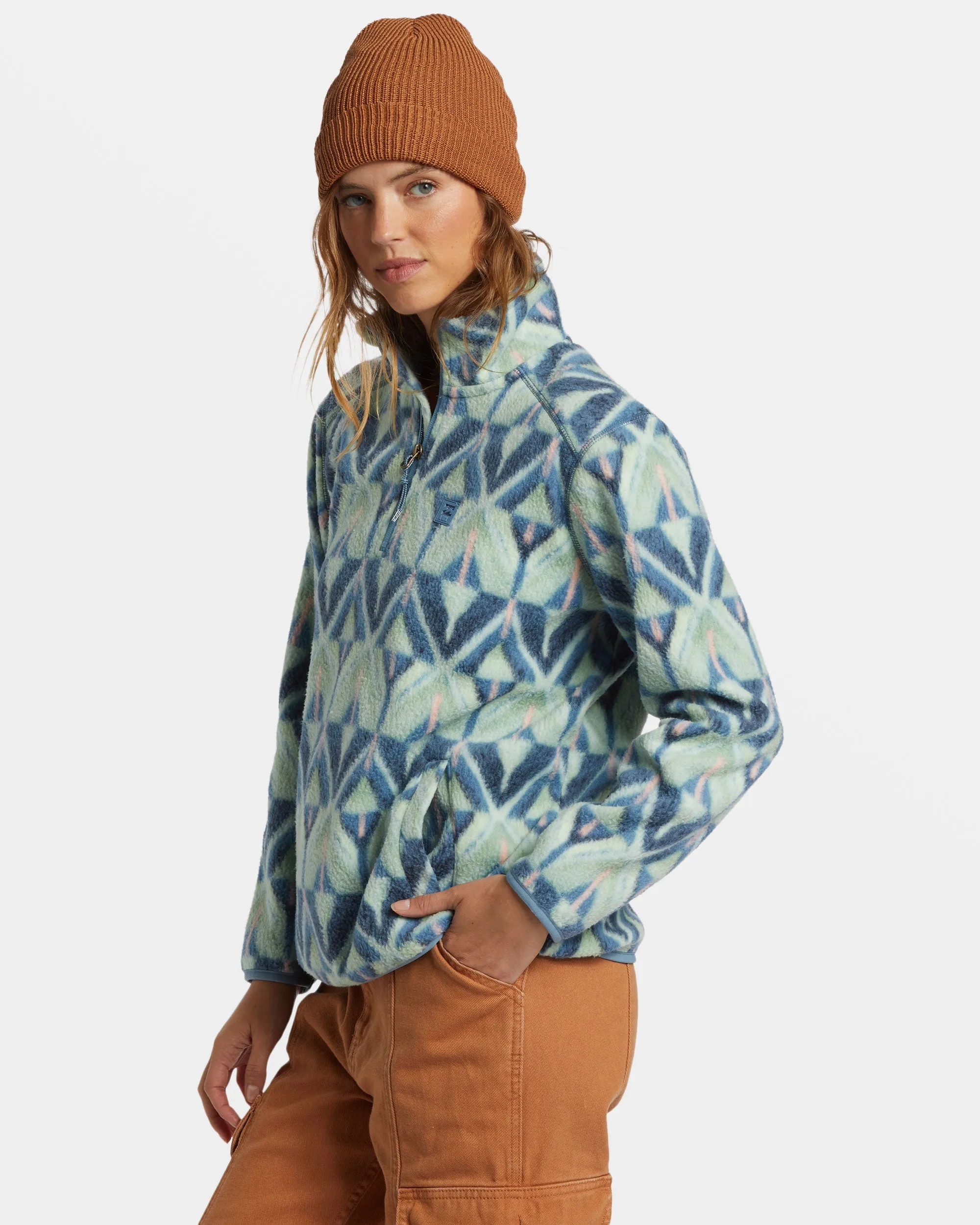 A/Div Boundary Mock 3 Half-Zip Pullover Sweatshirt - Blue Shadow