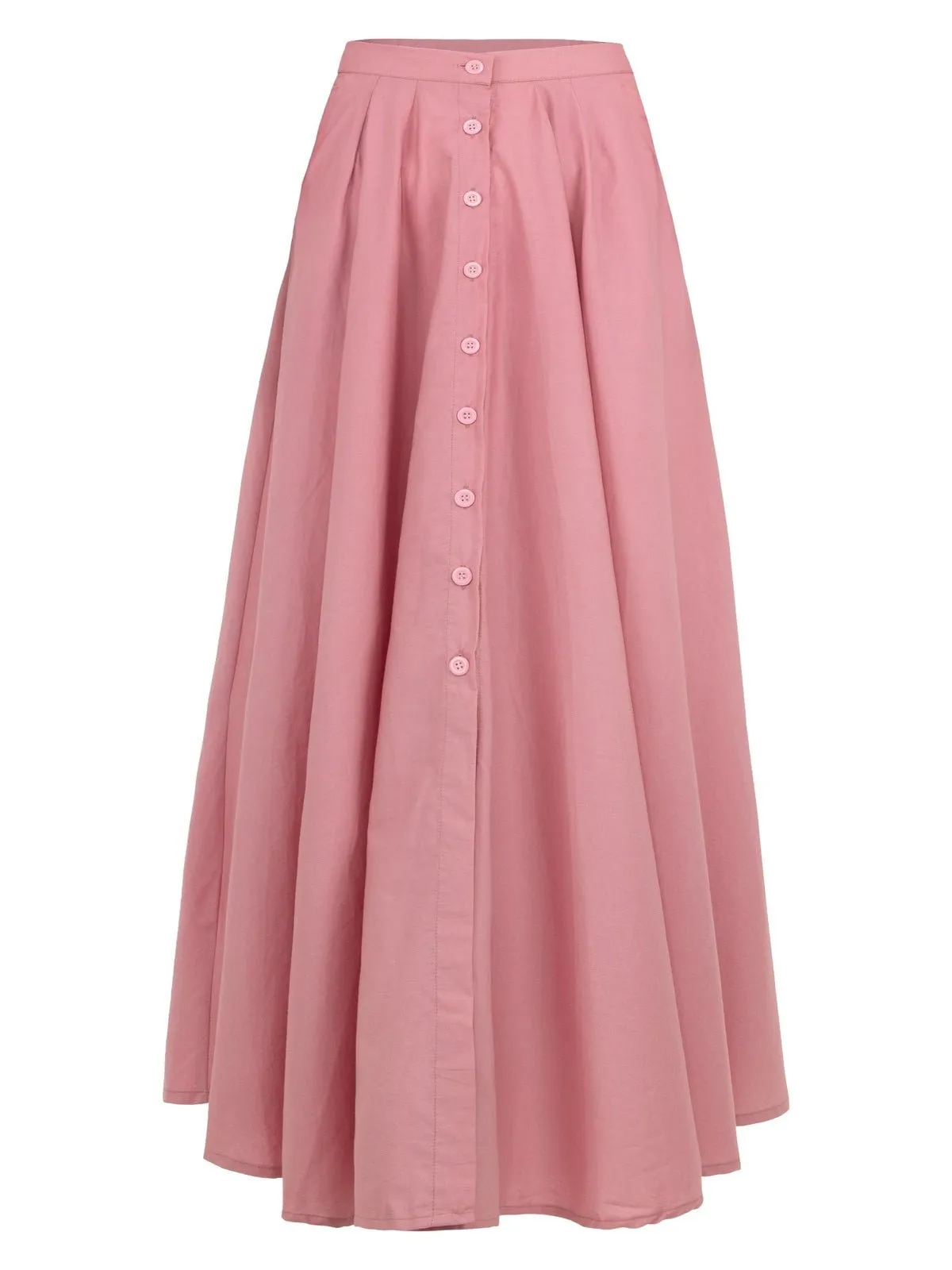 ARUM Pleated Maxi Skirt in Blush