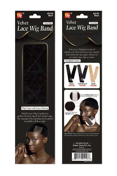 Beauty Town Velvet Non-Slip Lace Wig Band