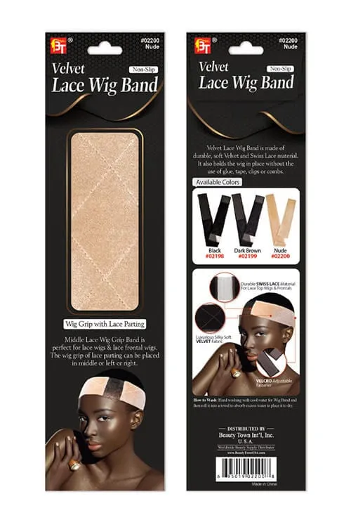 Beauty Town Velvet Non-Slip Lace Wig Band