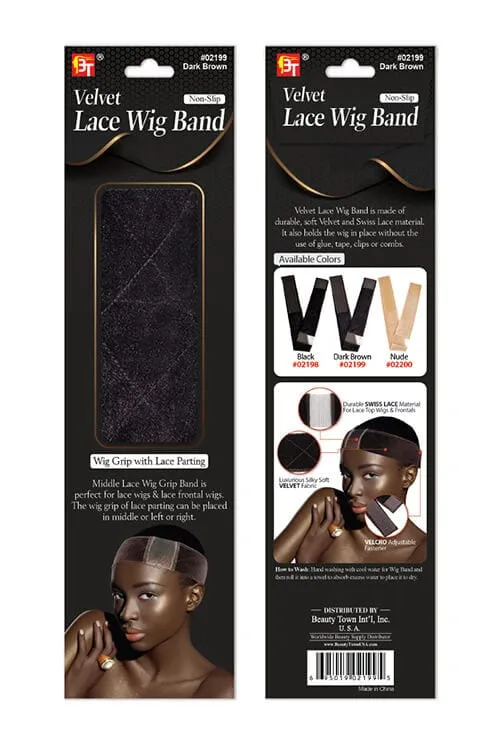 Beauty Town Velvet Non-Slip Lace Wig Band