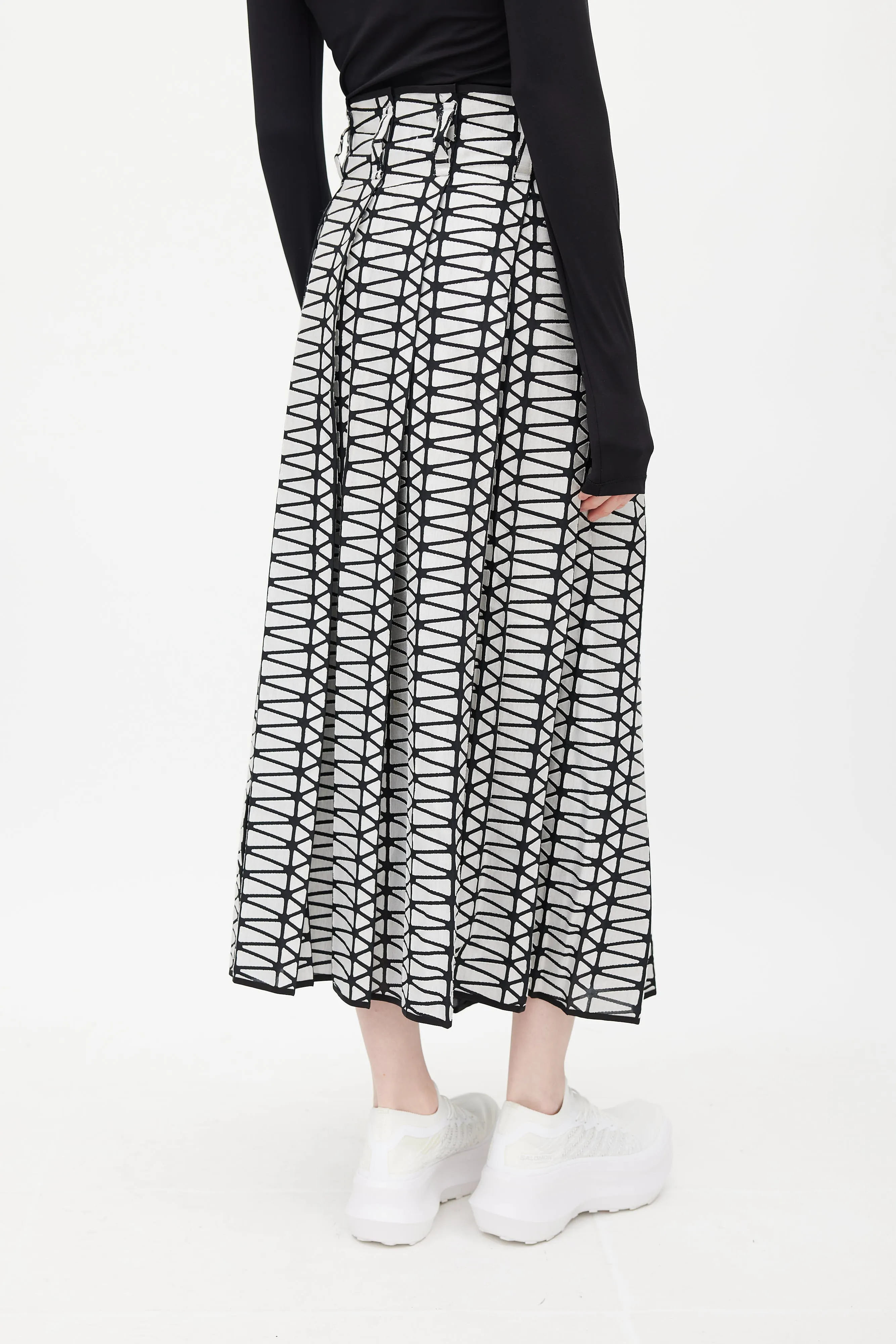Black & White Geometric Skirt