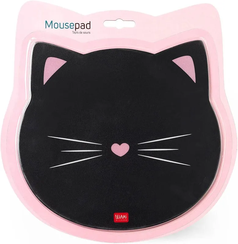 Black Cat USB Mug Warmer and Matching Mouse Mat - Gift Set