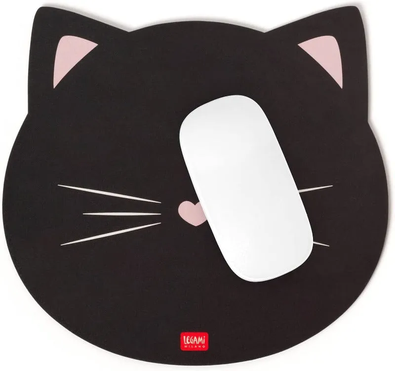 Black Cat USB Mug Warmer and Matching Mouse Mat - Gift Set