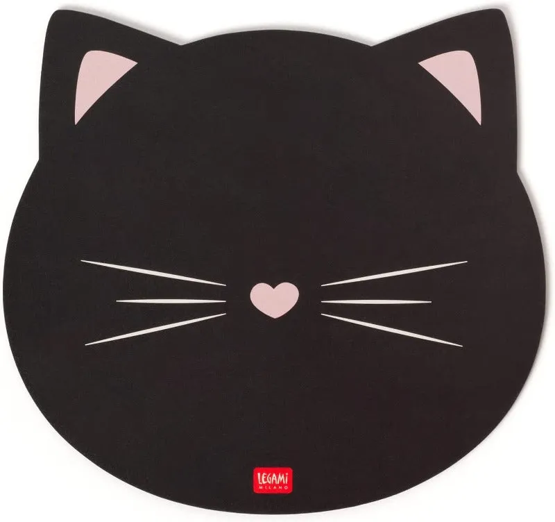 Black Cat USB Mug Warmer and Matching Mouse Mat - Gift Set