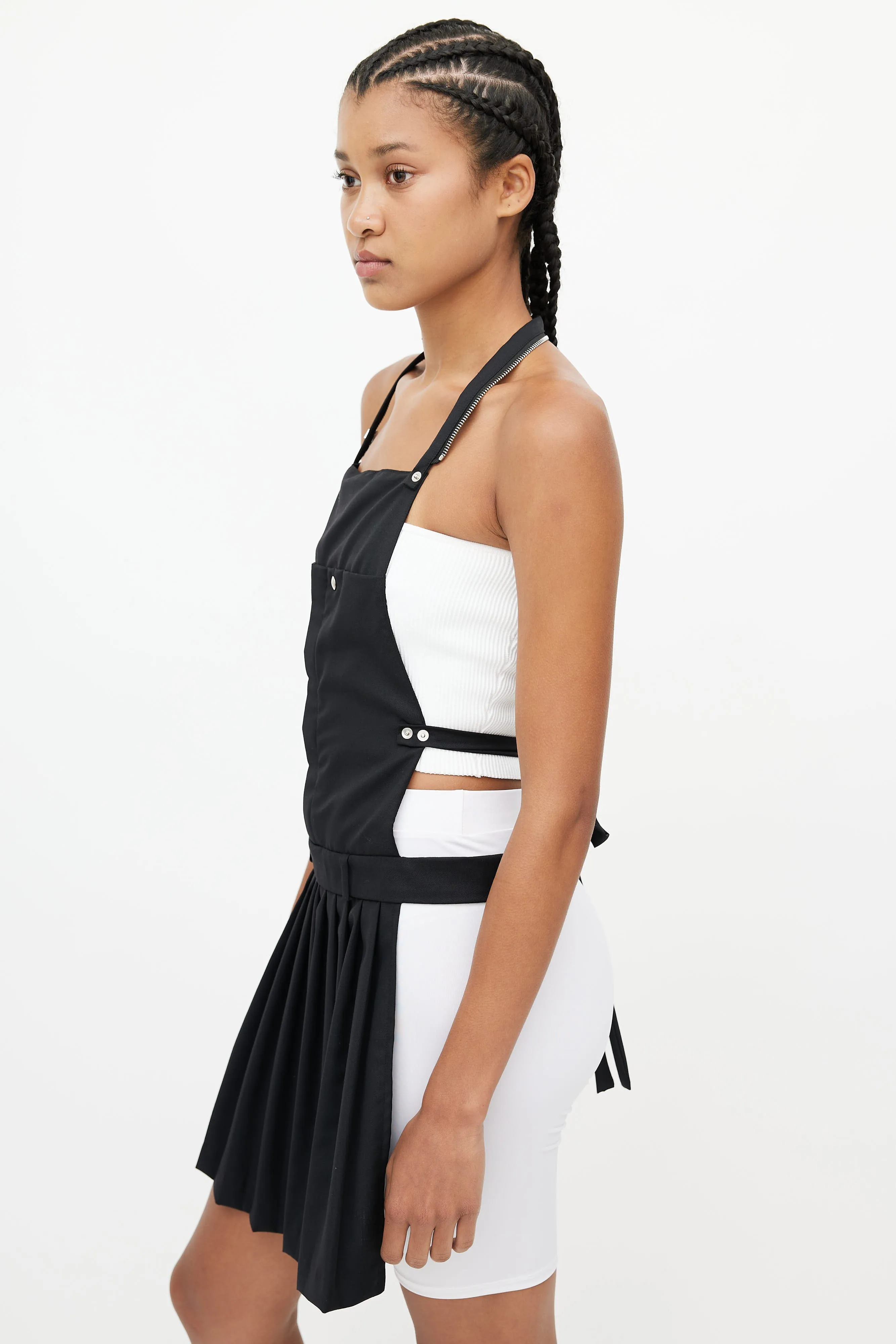Black Pleated Apron