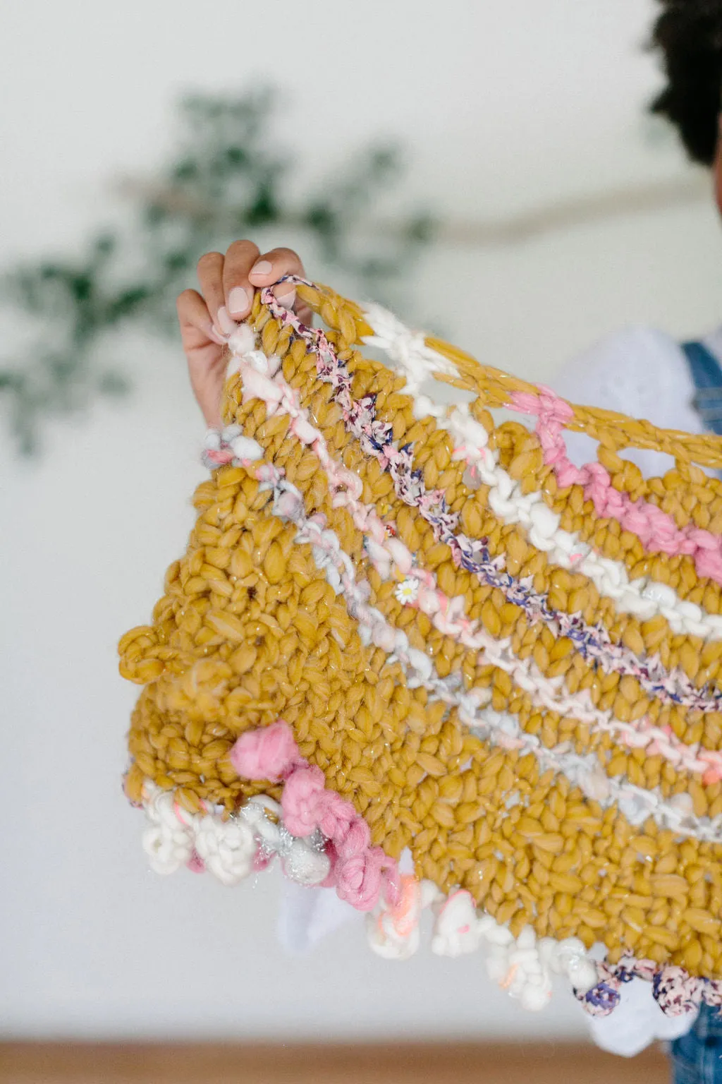 Bonfire Crescent Shawl
