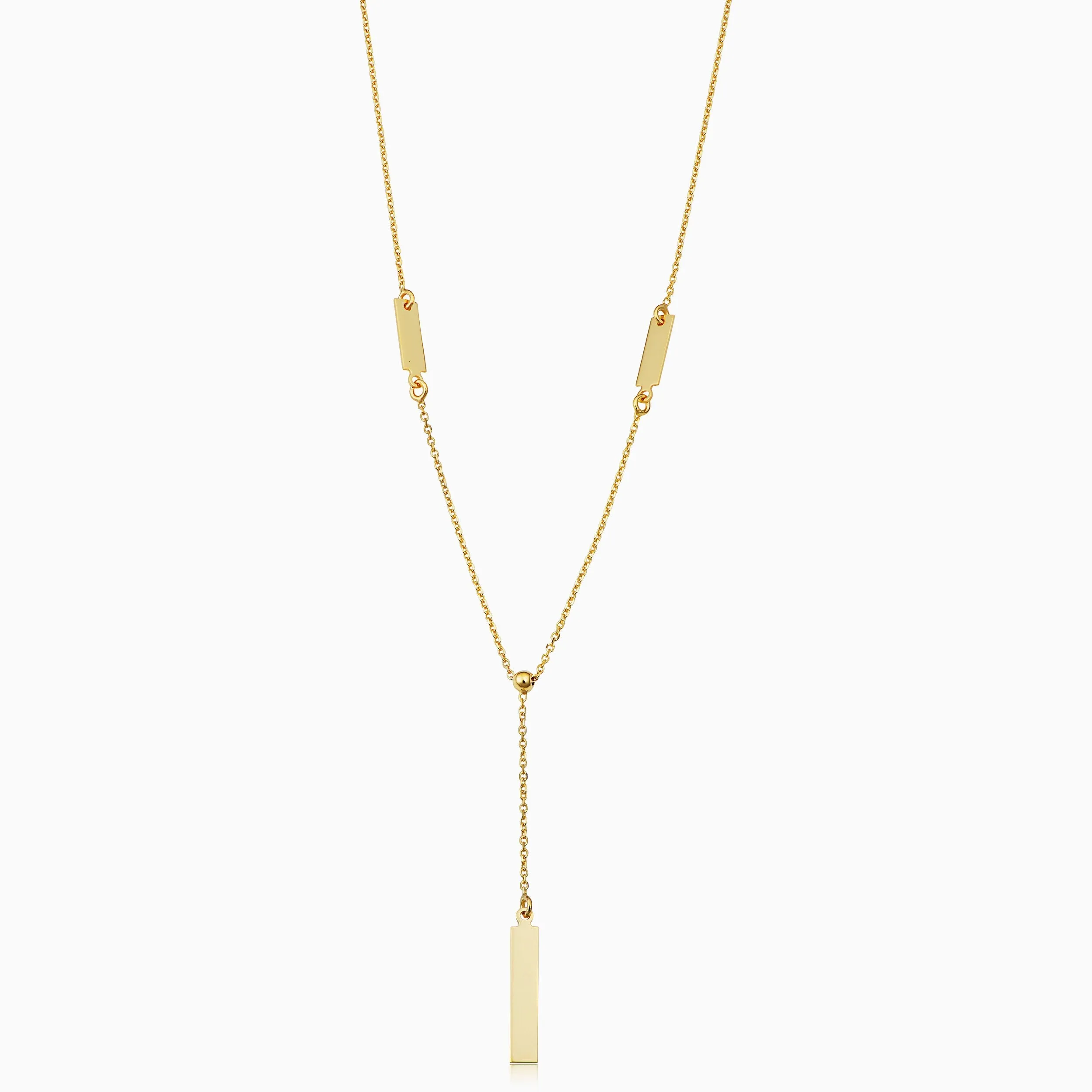 Brooklyn Bar Drop Necklace