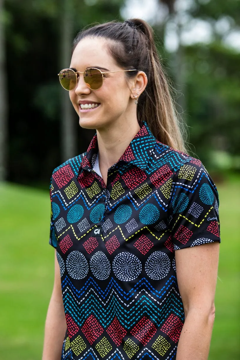 CA Ladies Funky Golf Shirt | Ethnic