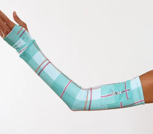 Caribbean Plaid Compression Sleeves