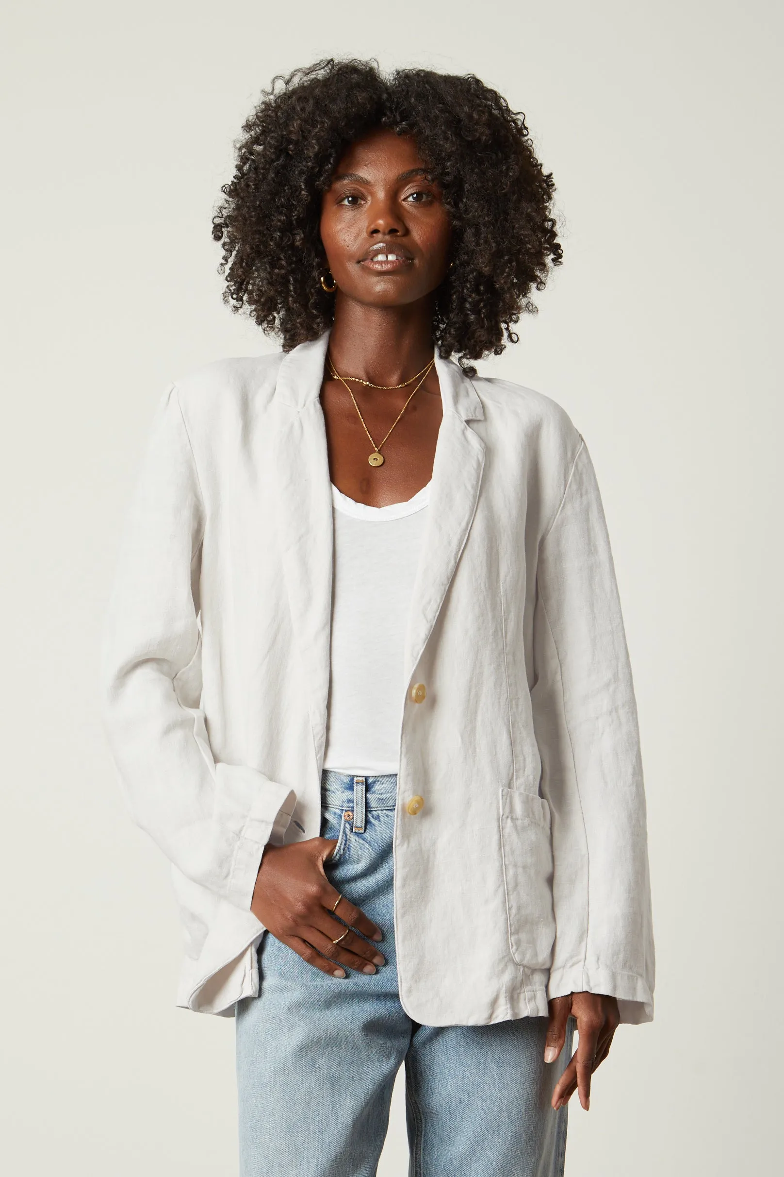 Cassie | Heavy Linen Blazer
