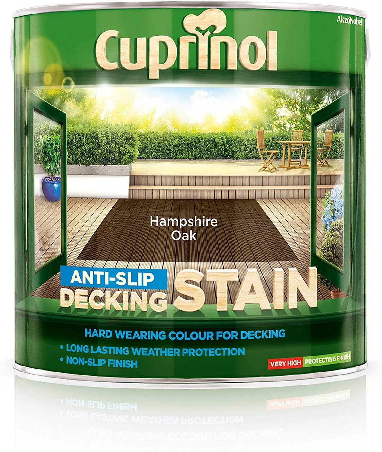 Cuprinol Anti Slip Decking Stain - Hampshire Oak 2.5L