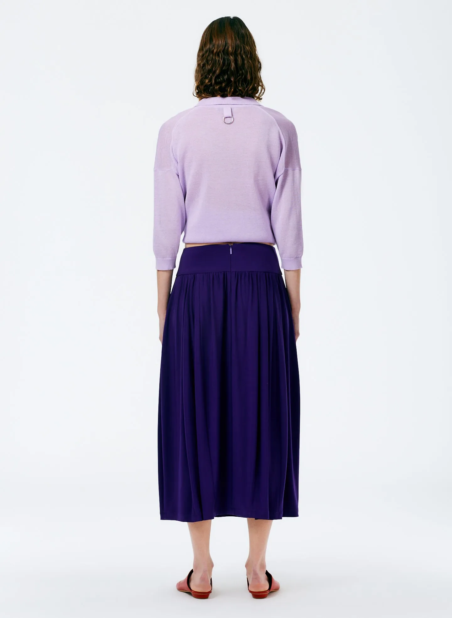 Drapey Jersey Lantern Skirt