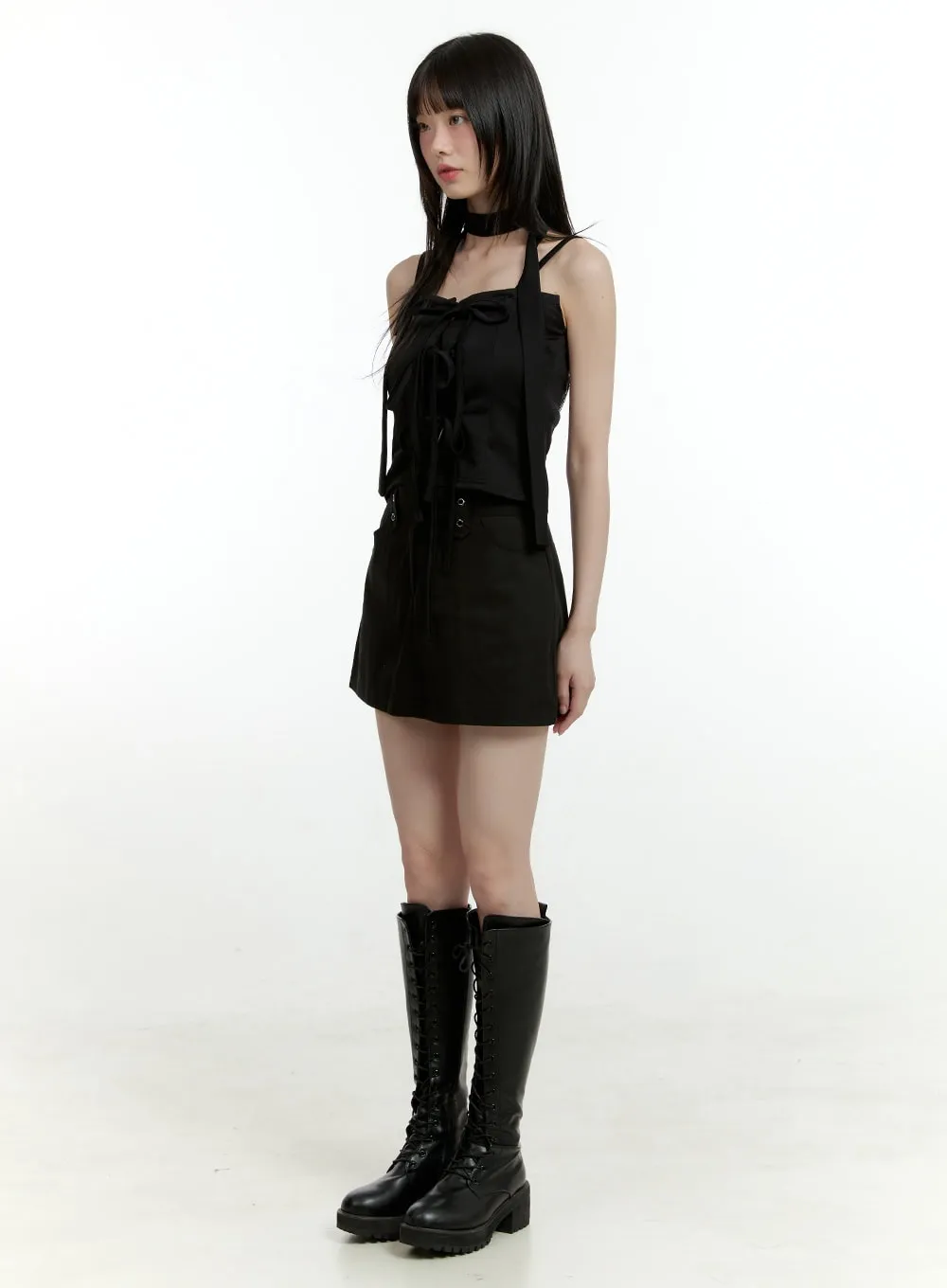 Eyelet Mini Skirt CL426