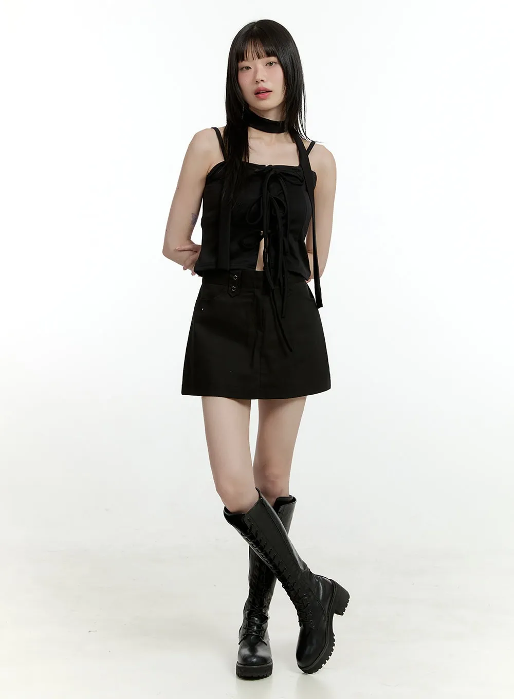 Eyelet Mini Skirt CL426