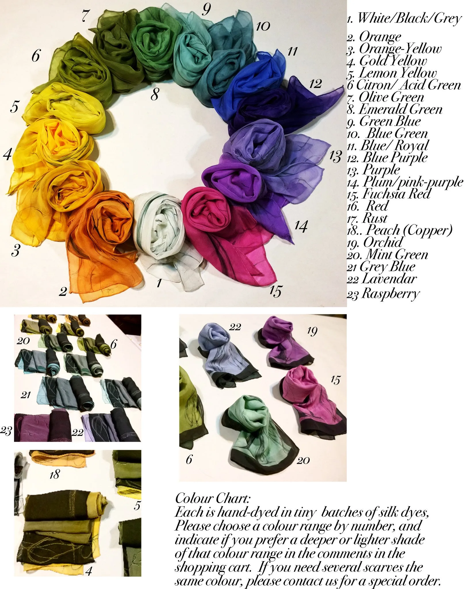 Fashion Procession Ombre Silk Scarf