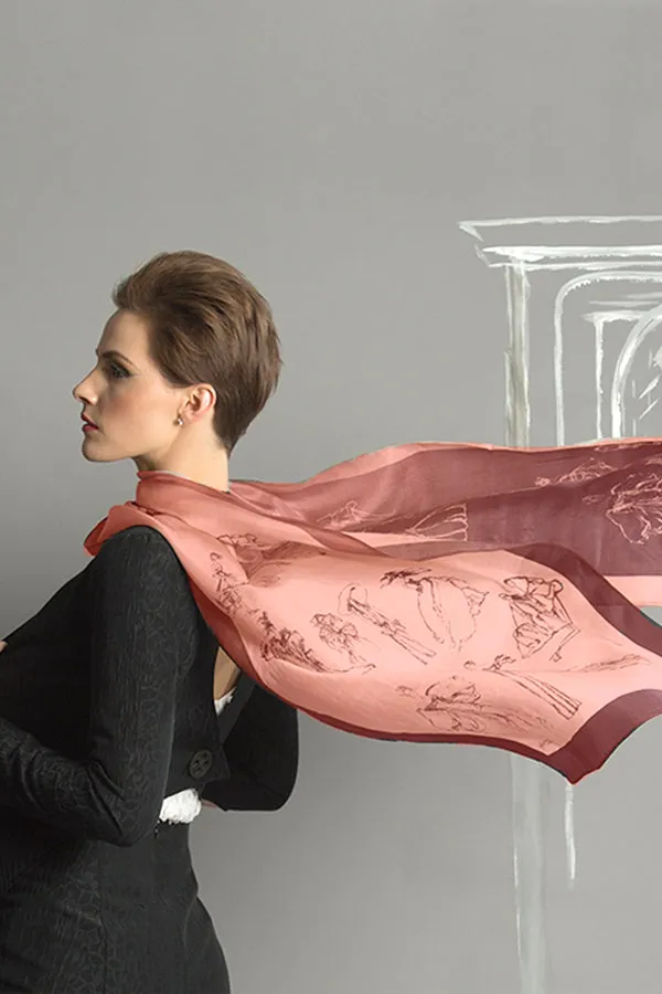 Fashion Procession Ombre Silk Scarf