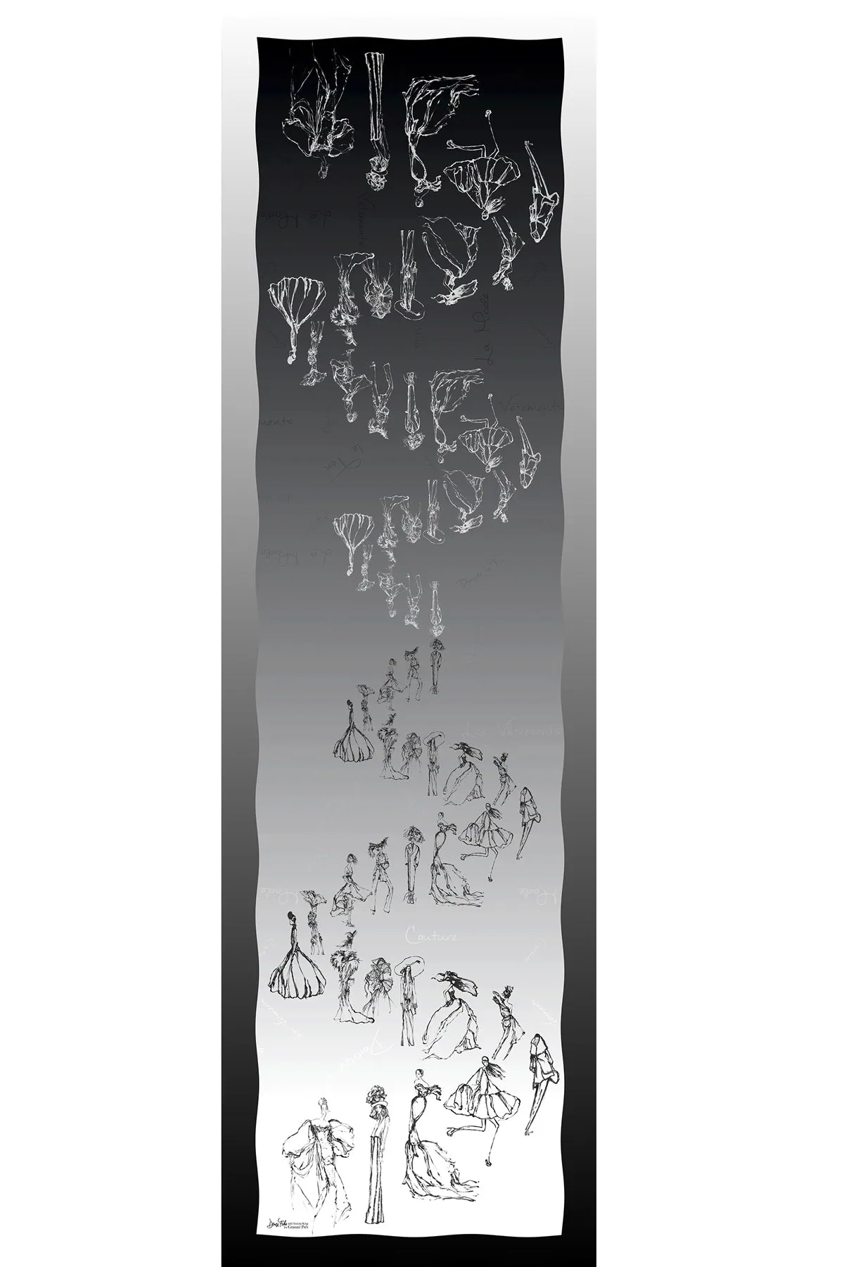 Fashion Procession Ombre Silk Scarf