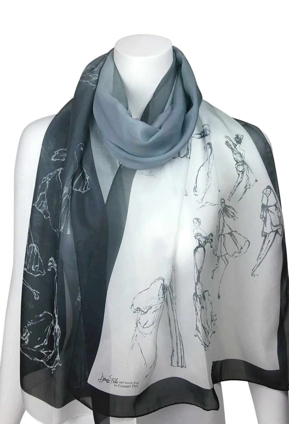Fashion Procession Ombre Silk Scarf