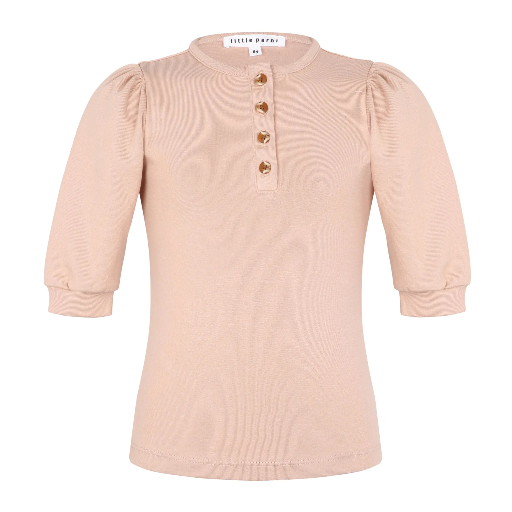 Girls 3/4 Sleeve Henley T-Shirt