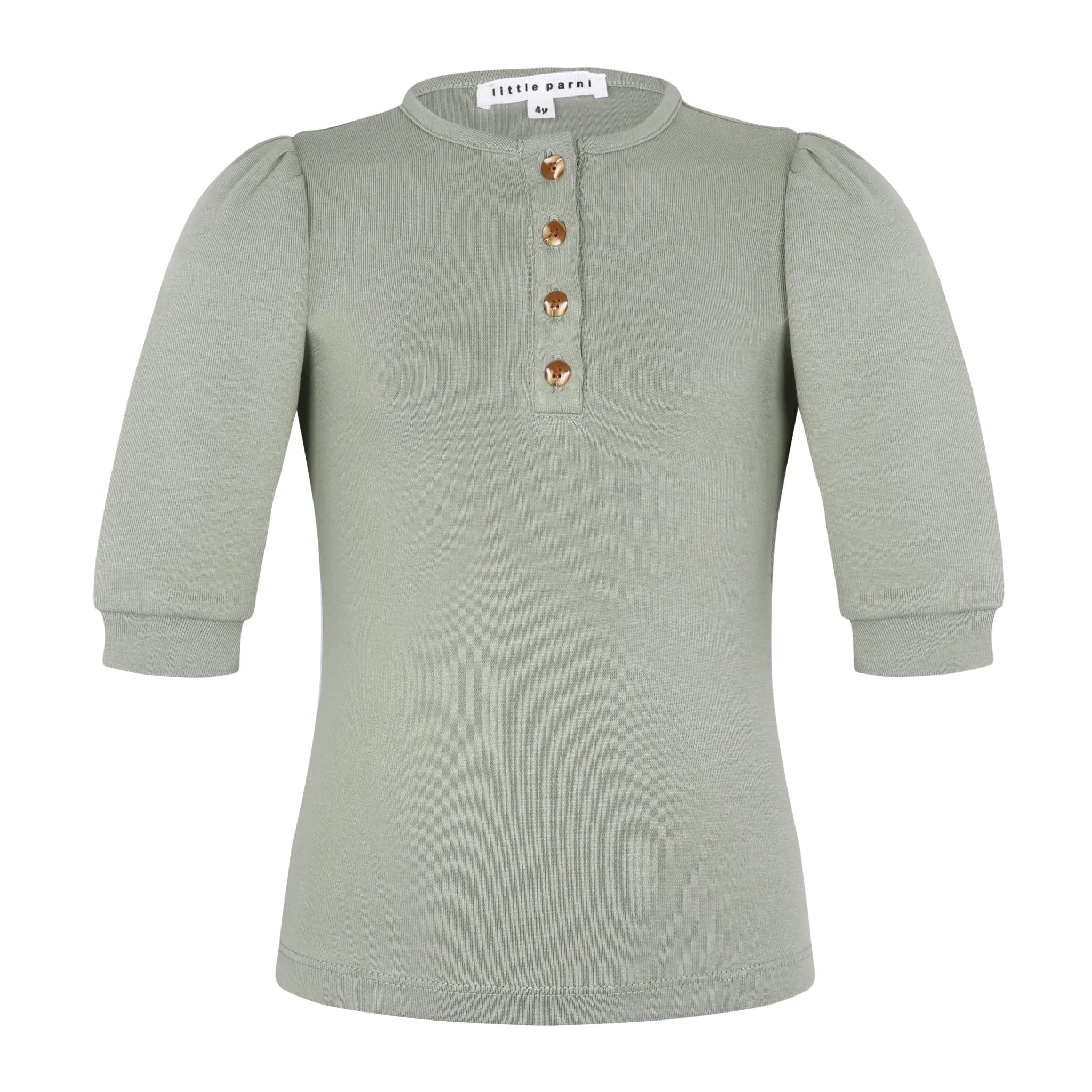 Girls 3/4 Sleeve Henley T-Shirt