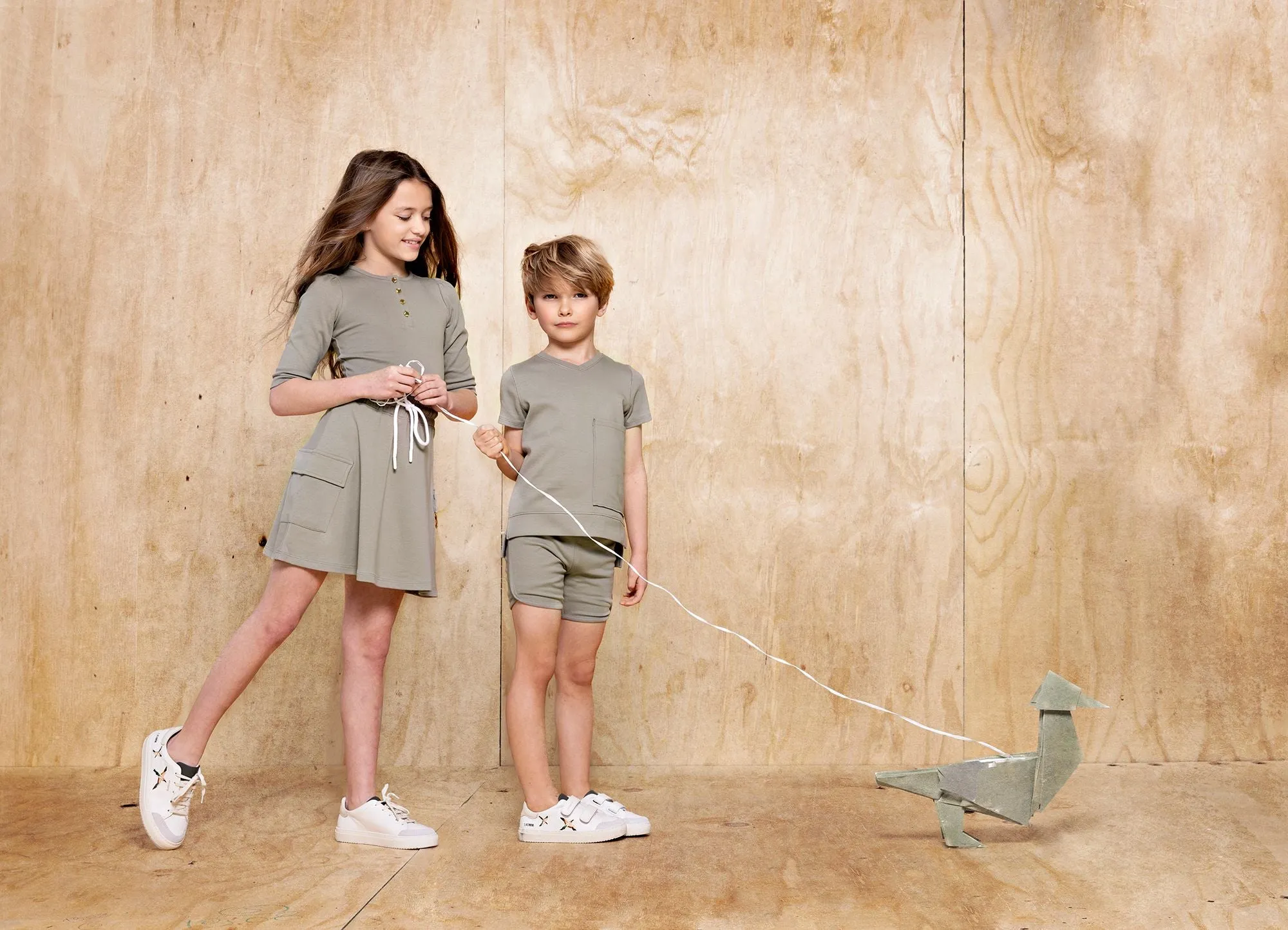 Girls 3/4 Sleeve Henley T-Shirt