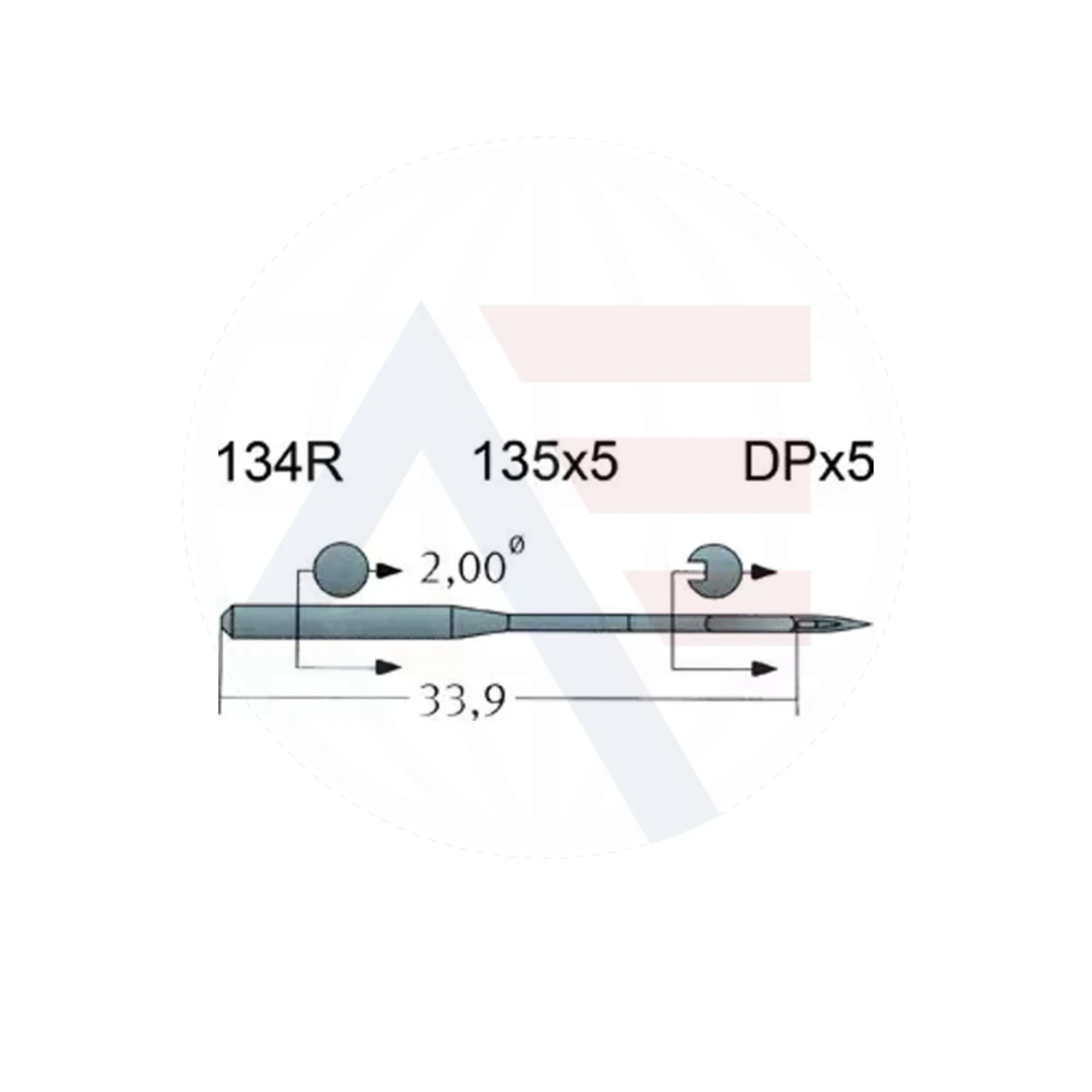 Groz Beckert 134R Regular Point Needles [Box of 100]