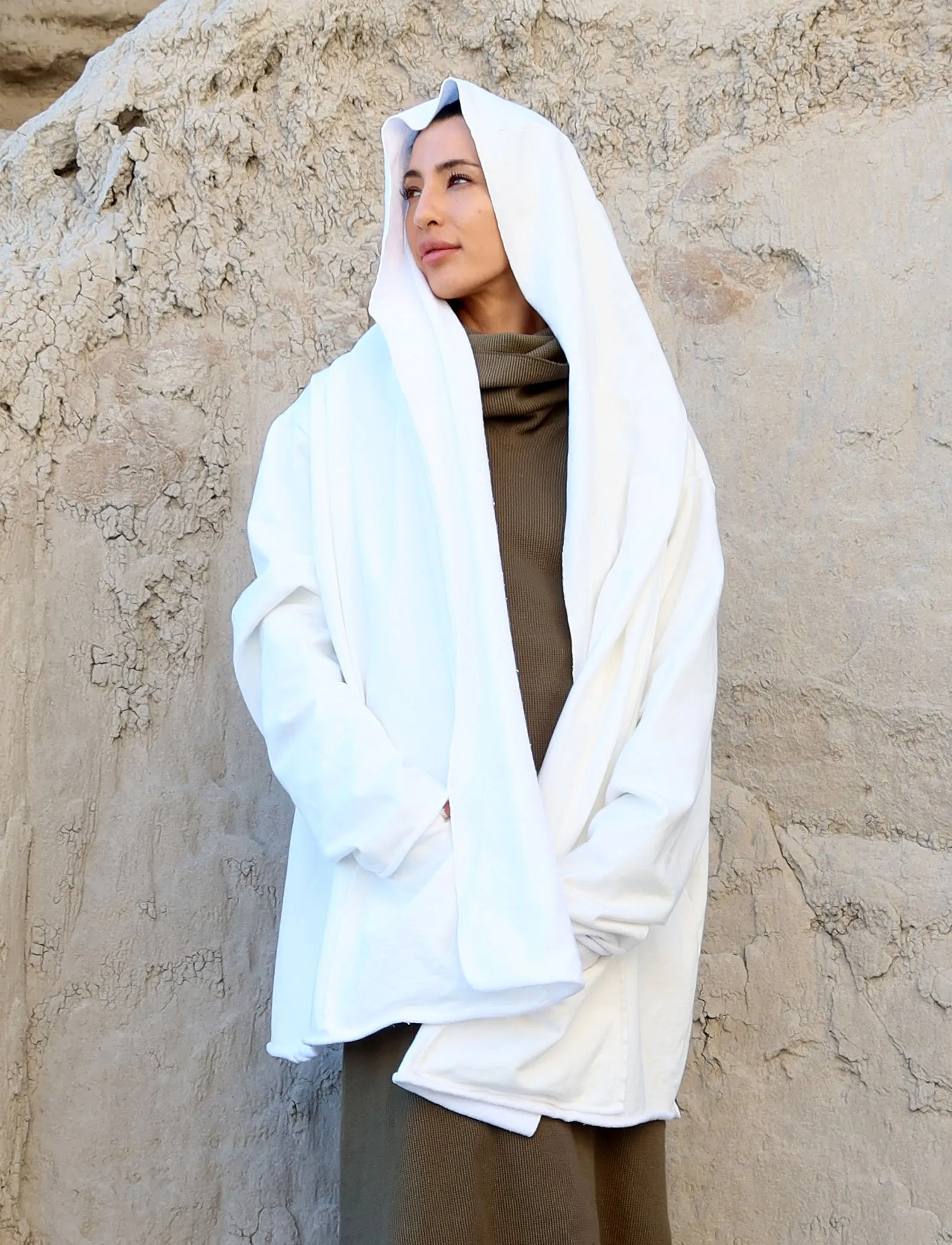 Hooded Winter Cocoon Jacket