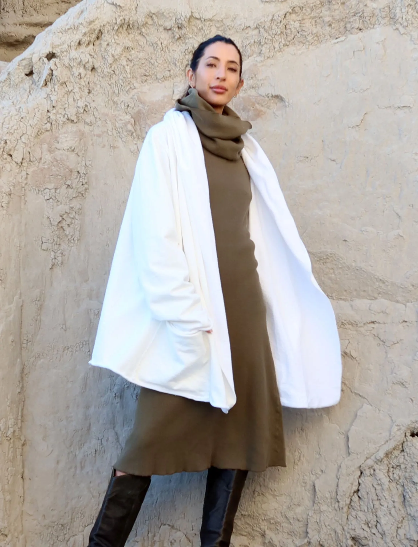 Hooded Winter Cocoon Jacket