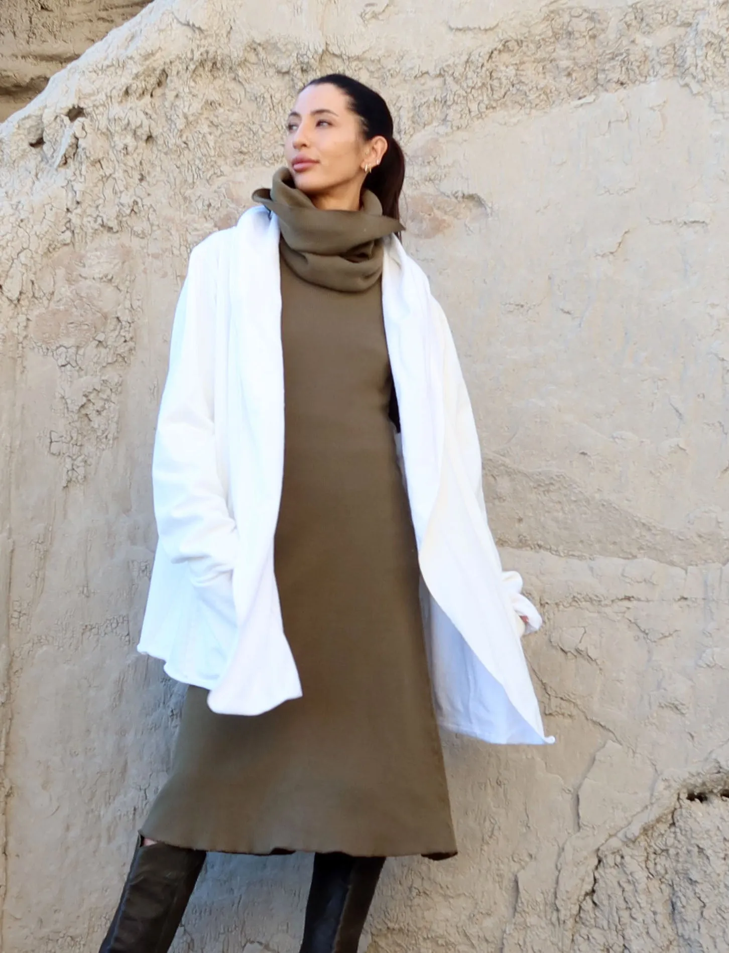 Hooded Winter Cocoon Jacket