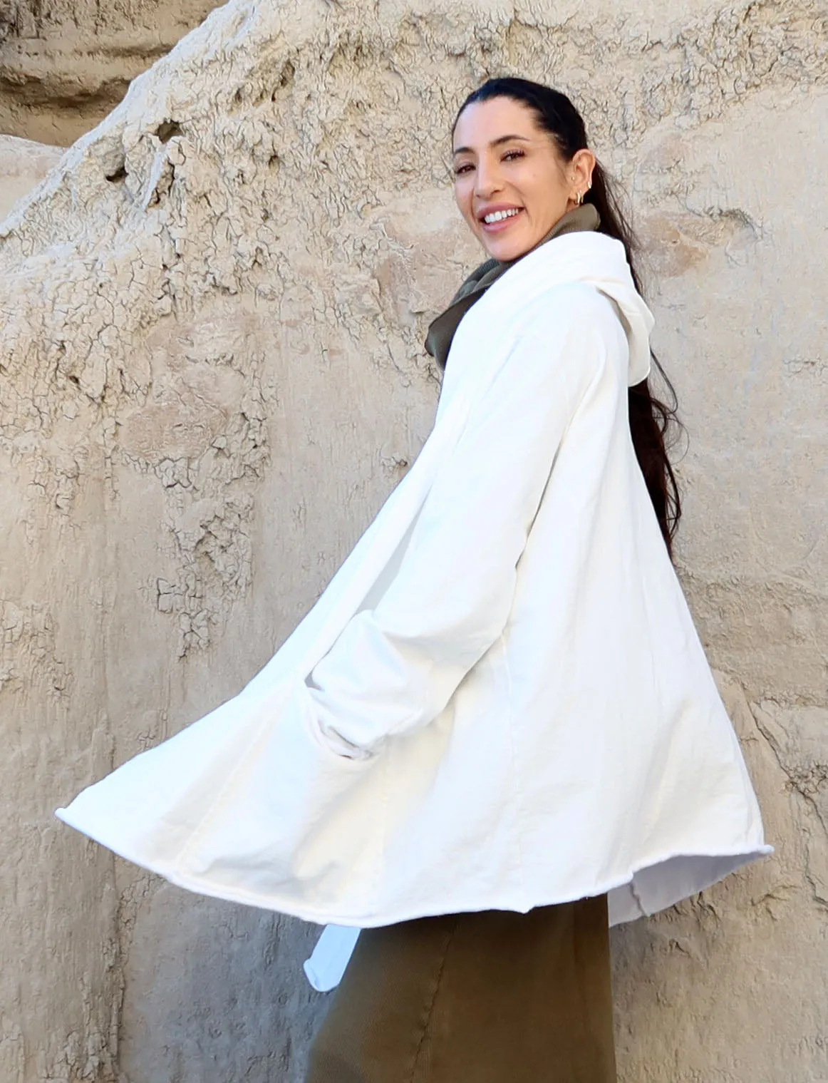 Hooded Winter Cocoon Jacket
