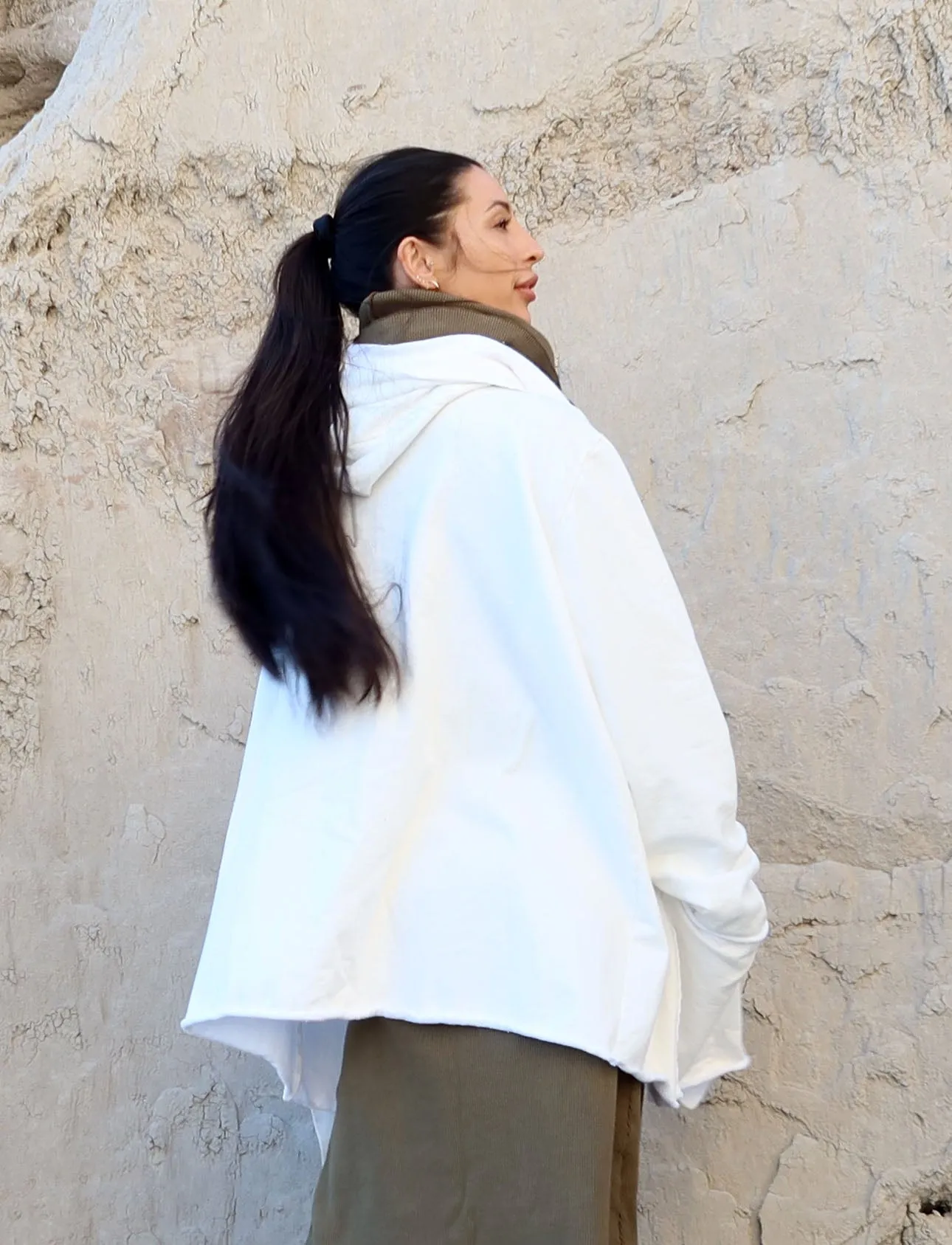 Hooded Winter Cocoon Jacket