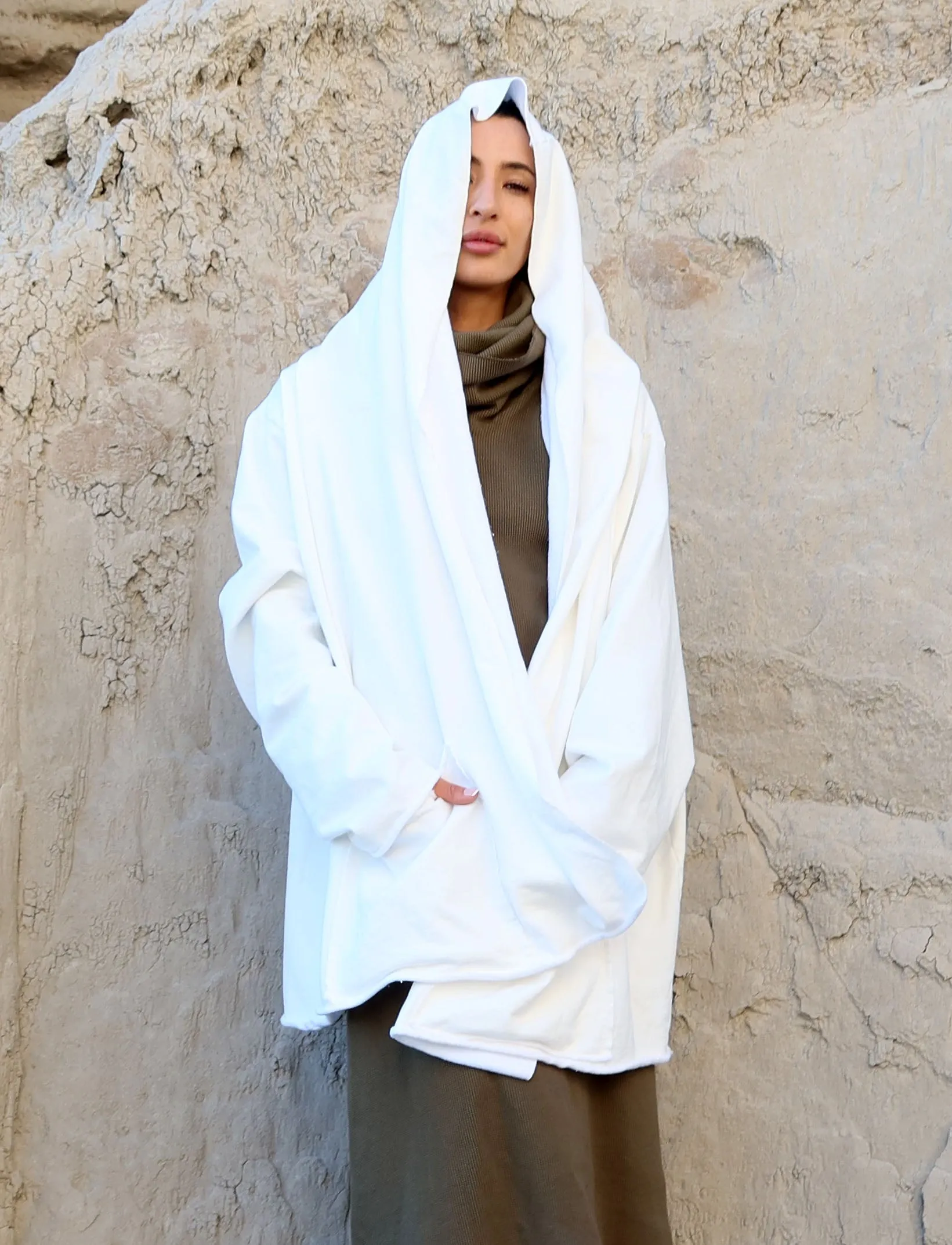 Hooded Winter Cocoon Jacket