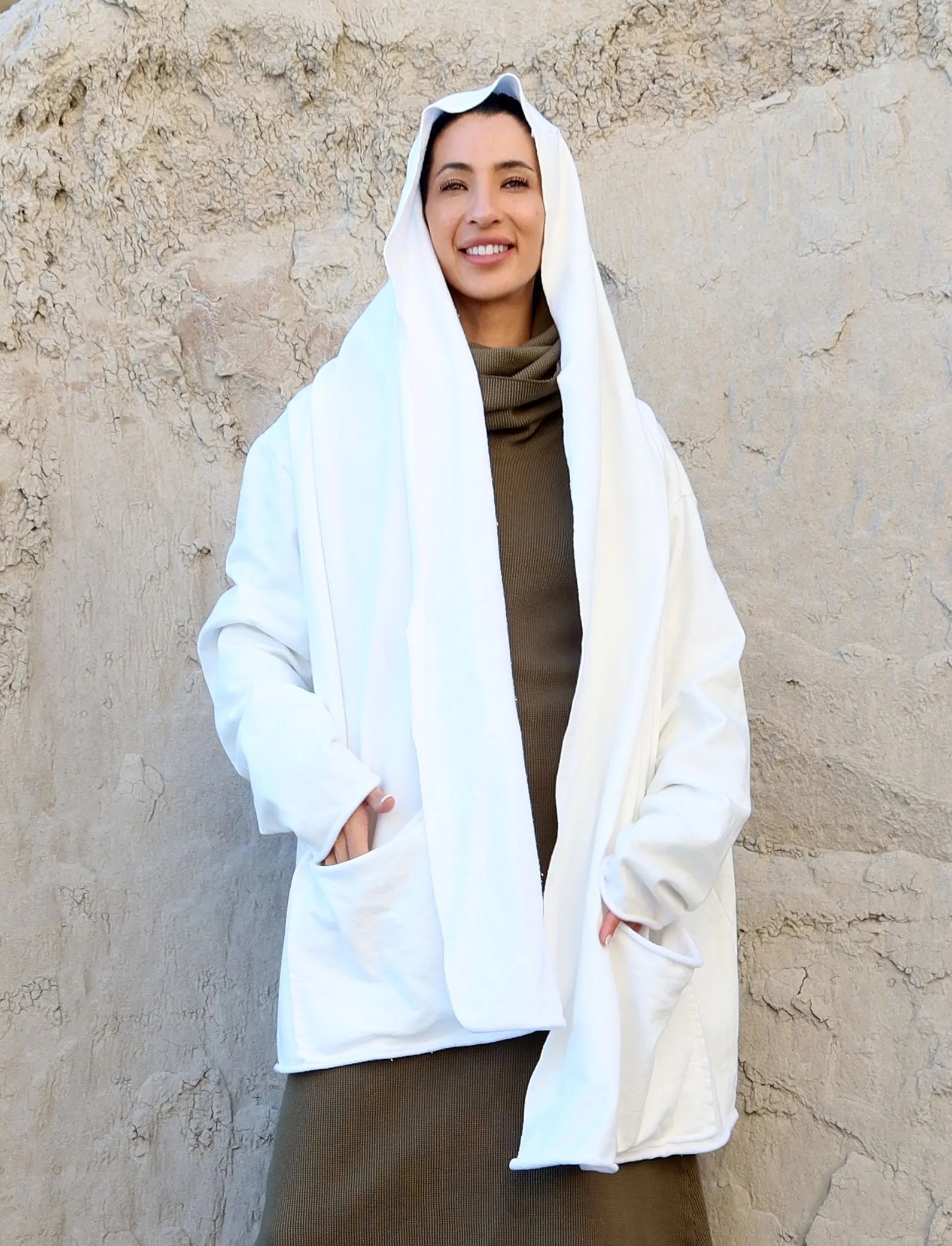 Hooded Winter Cocoon Jacket