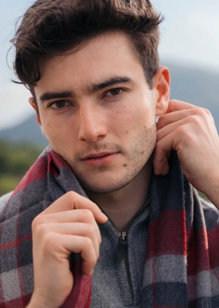 John Hanly Merino Scarf | Multi Colour