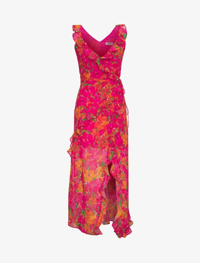 Just like Heaven Maxi Dress | Electric Begonia