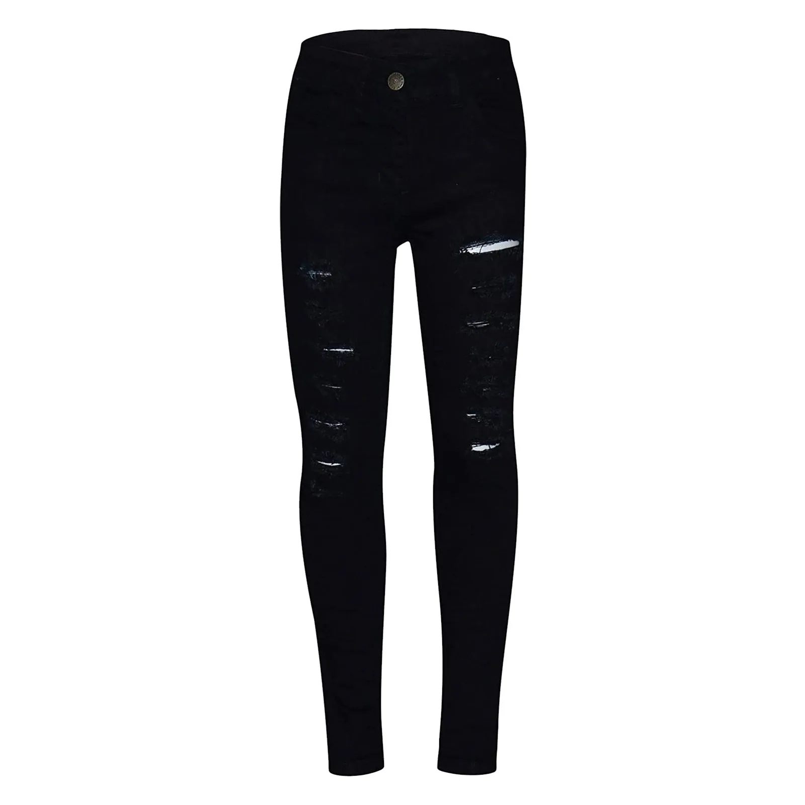 Kids Girls Skinny Jeans Denim Ripped Stretchy Pants for Age 3-14 Years
