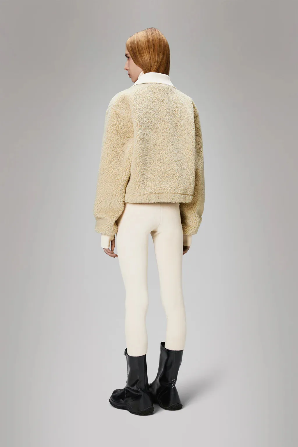 Kofu Fleece Short Jacket - Sand