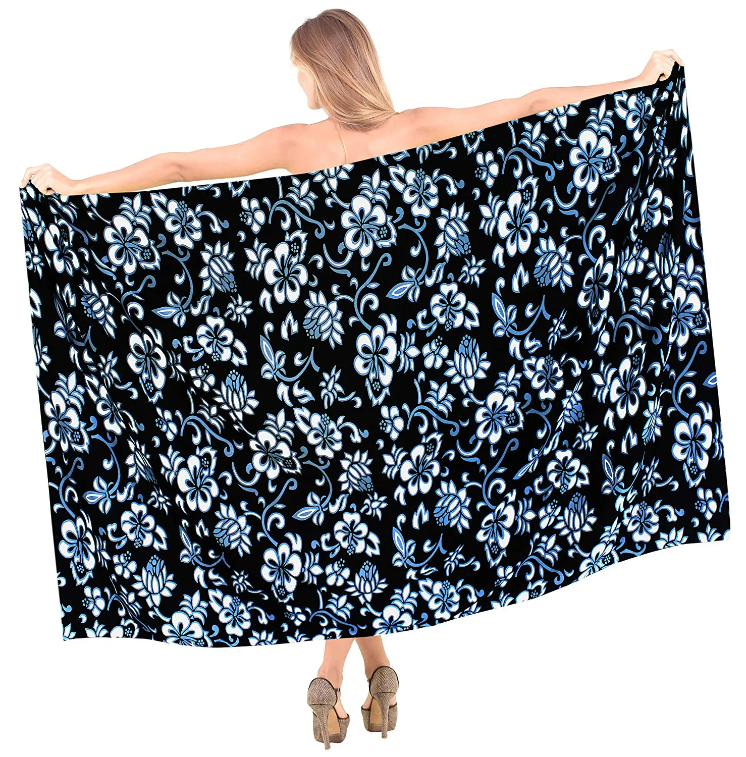 LA LEELA Women Beachwear Bikini Wrap Cover up Swimwear Bathing Suit 8 ONE Size