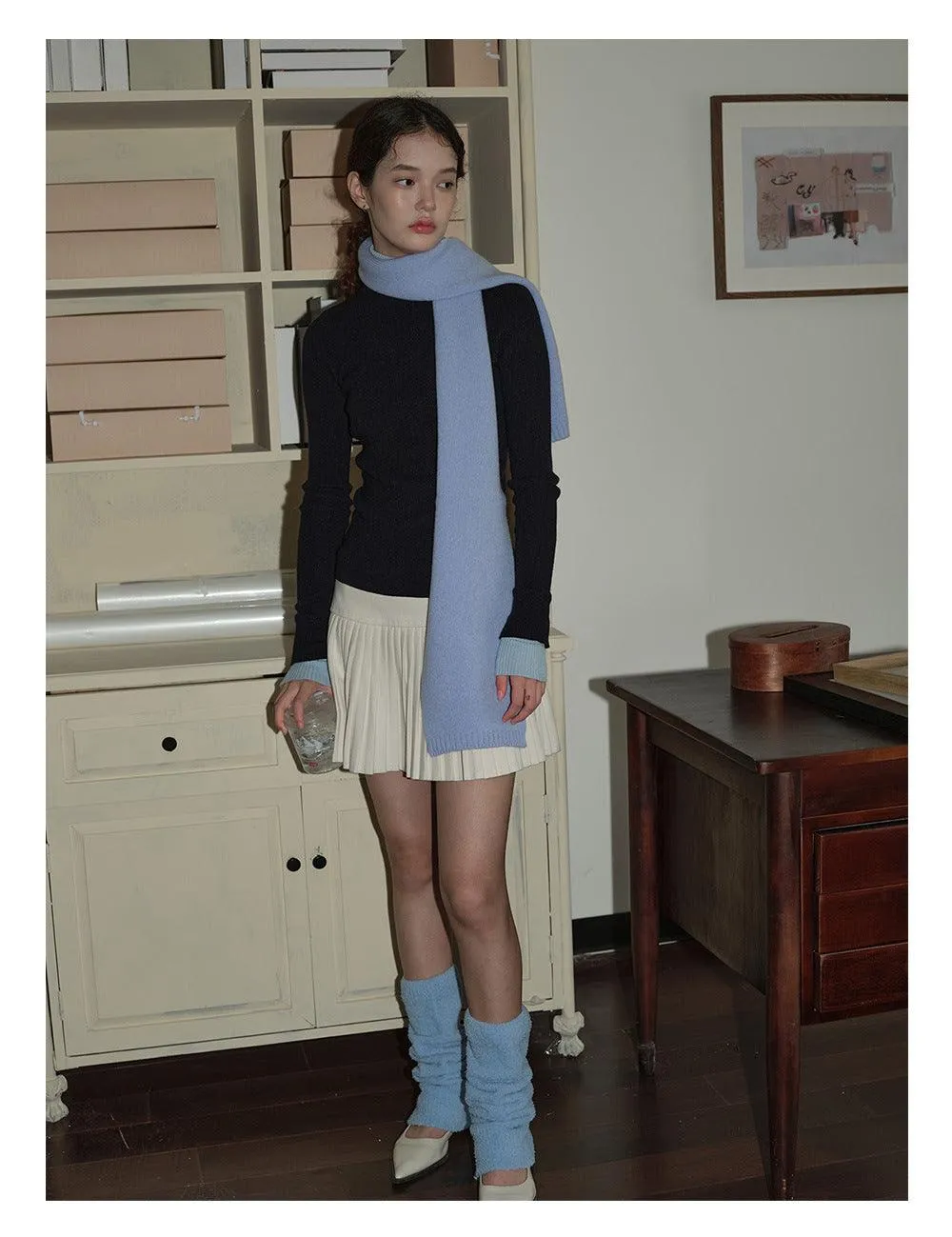 Ladies Solid Color Classic Tassel Soft Scarf YW4054