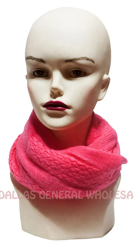 Ladies Winter Fashion Knitted Infinity Circle Scarf Wholesale