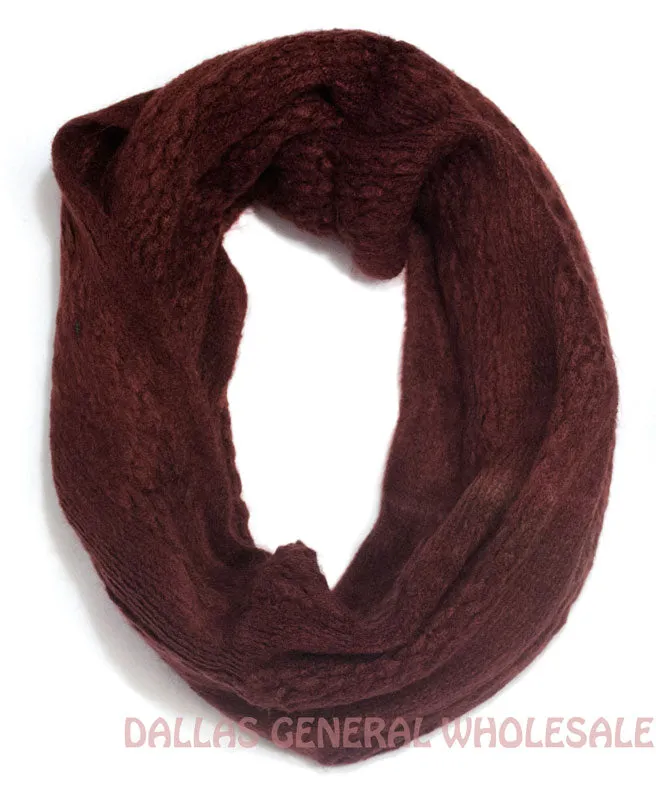 Ladies Winter Fashion Knitted Infinity Circle Scarf Wholesale