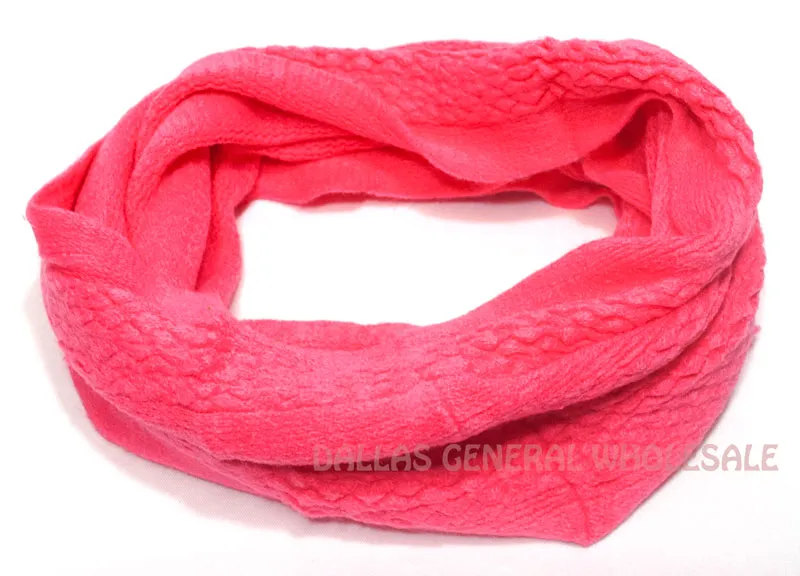 Ladies Winter Fashion Knitted Infinity Circle Scarf Wholesale
