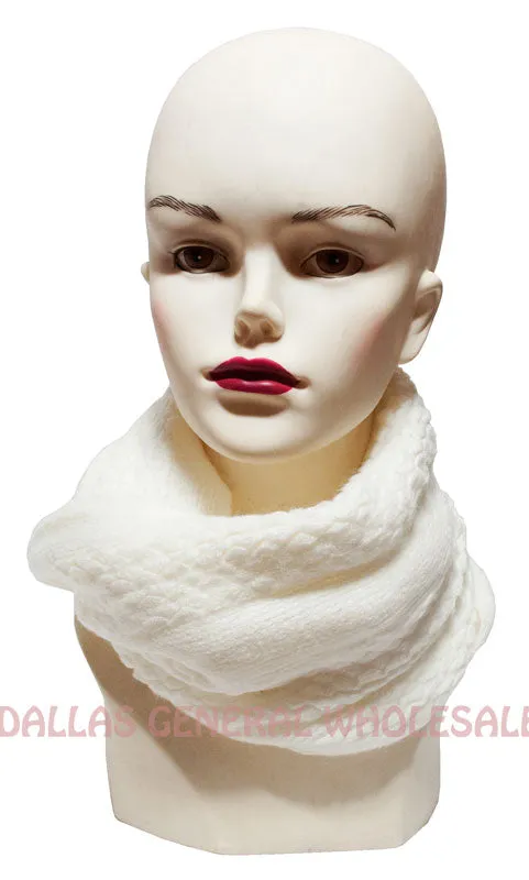 Ladies Winter Fashion Knitted Infinity Circle Scarf Wholesale