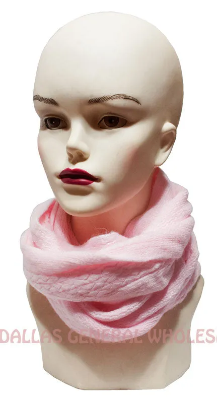Ladies Winter Fashion Knitted Infinity Circle Scarf Wholesale