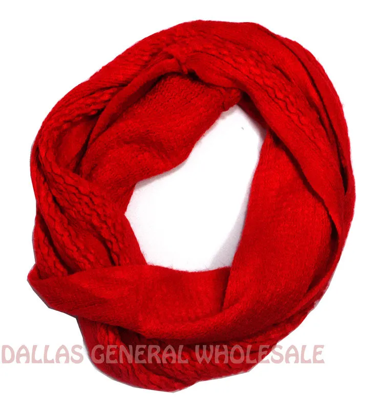 Ladies Winter Fashion Knitted Infinity Circle Scarf Wholesale