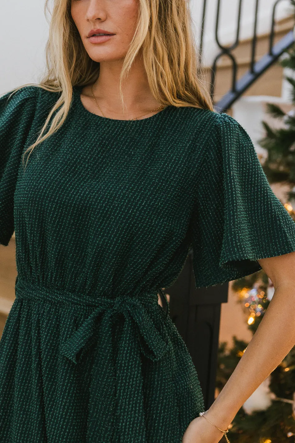 Lyanna Sparkle Maxi Dress in Teal - FINAL SALE